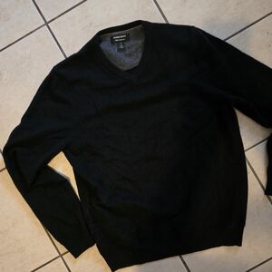 100% Cashmere Sweater - BLACK